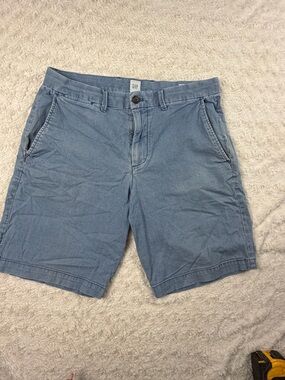 GAP Men's Sky Blue Flat Front Chino Shorts